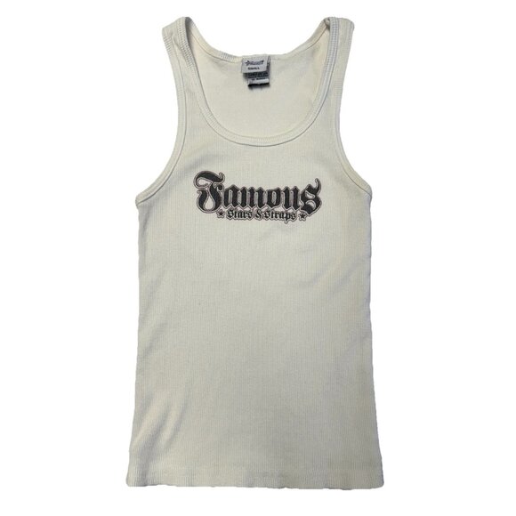 Vintage Y2k Famous Stars & Straps Tank Top Womens Juniors Small 9.5x19 USA - Picture 2 of 10